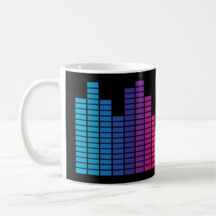 Très amusant Digital Graphic Equalizer café Mug