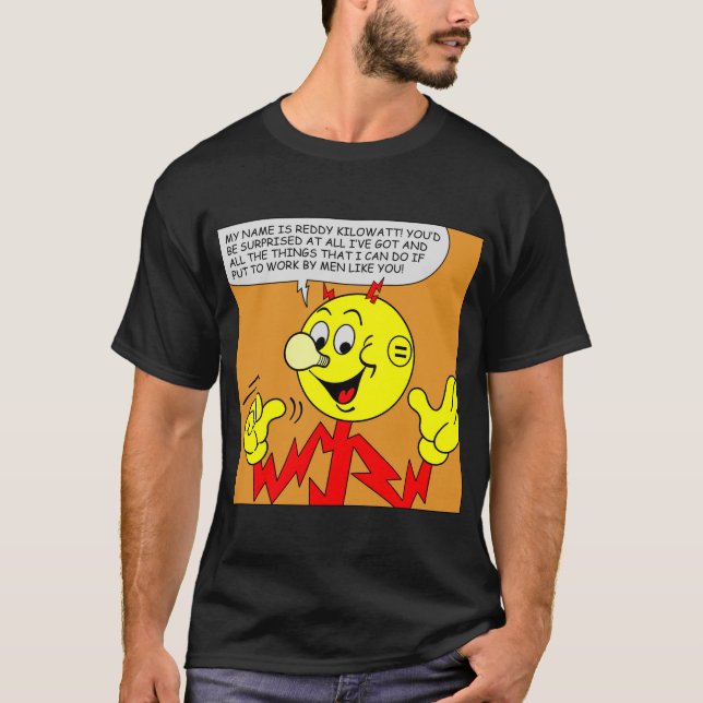 Très amusant T-shirt Reddy Kilowatt (Devant)