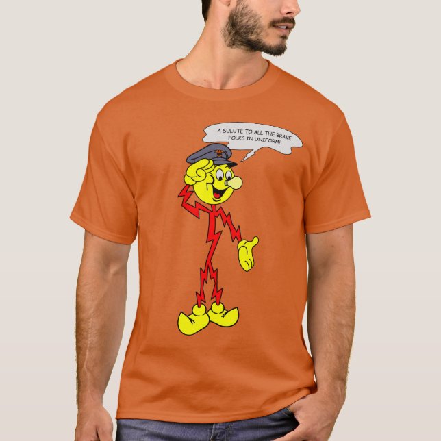 Très amusant T-shirt Reddy Kilowatt (Devant)