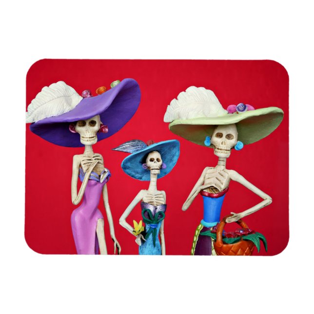 Tres Catrinas Magnet (Horizontal)