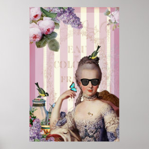 Très Chic Marie Antoinette in den Farben Poster