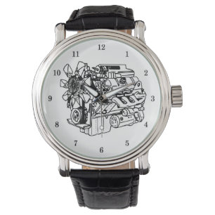 très Cool Moteur Mécanique Montre de poignet