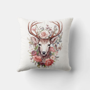 🦌 🎄 Très Joli Joyeux Coussin de rennes de Noël