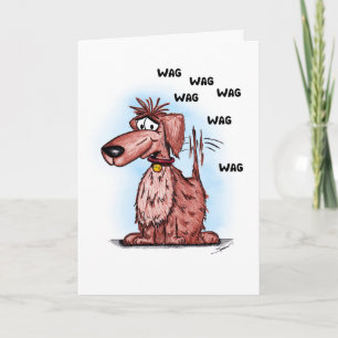 Très Merci Cartoon Chien Carte de remerciements
