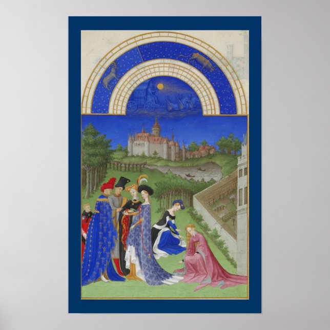 Très Riches Heures - April Poster (Vorne)