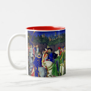 Tres Riches Heures (Mai) Zweifarbige Tasse