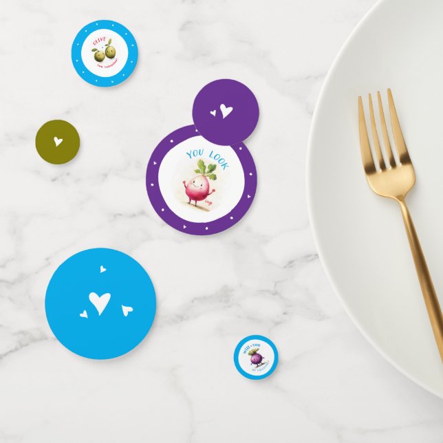 Très Veggie Valentines Confetti (Groupe)
