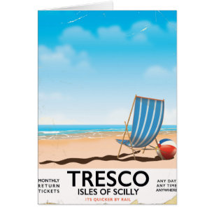 Tresco Isles of Scilly Vintage-Zugposter