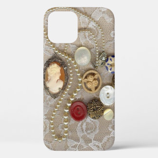 Trésors vintages iPhone 12 Coque