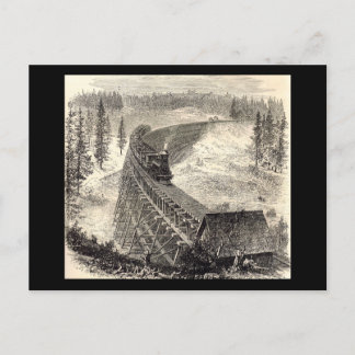 Trestle Bridge auf der Pazifikbahn Postkarte