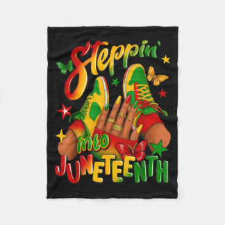 Treten in den Junenth 1865 Melanin Königin Afro Sc Fleecedecke