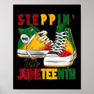 Treten in Juneteenth wie meine Vorfahren 1865 Frei Poster
