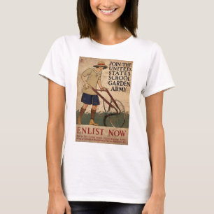 Treten Sie der United States School Garden Army be T-Shirt