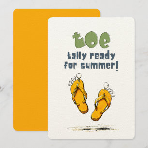 Treten Sie ein in den Sommer mit einem Giggle: Toe Einladung