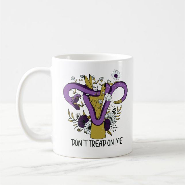 Treten Sie mir nicht als Feministin auf Kaffeetasse (Links)