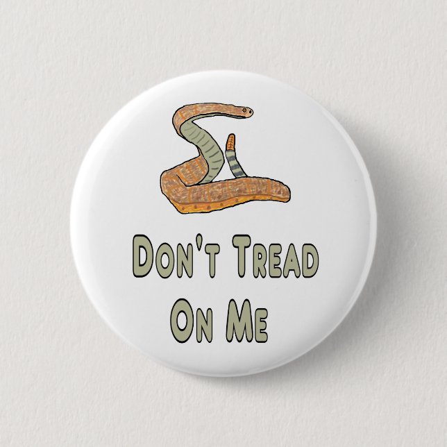 Treten Sie mir nicht auf Button (Vorderseite)
