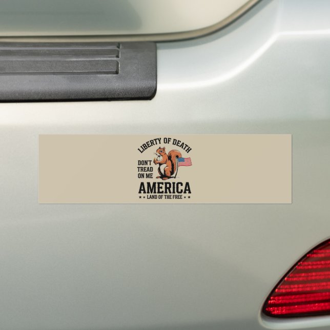 Treten Sie mir nicht auf Eichhörnchenfreiheit Autoaufkleber (Auf Auto)