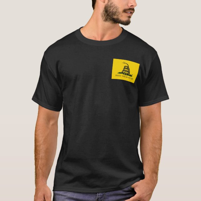 Treten Sie mir nicht auf - Gadsdenflagge T-Shirt (Vorderseite)