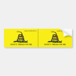 Treten Sie mir nicht doppelt auf Autoaufkleber