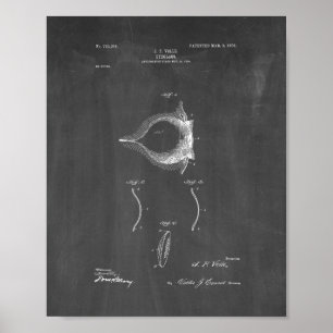 Treten Sie mit Lense Patent - Tafel in Verbindung Poster