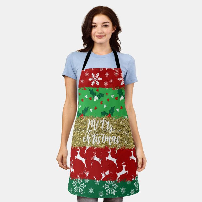 Treten Sie neben Ugly Sweater, Liebe Ugly Weihnach Schürze (Getragen)