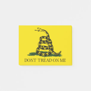 Treten Sie nicht auf meiner Gadsden-Flagge Post-it Klebezettel