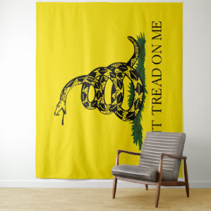 Treten Sie nicht auf meiner Gadsden-Flagge Wandteppich