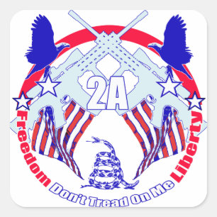 Treten Sie nicht auf mich 2A Quadratischer Aufkleber