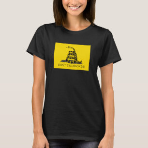 Treten Sie nicht auf mich Gadsden Flag BLACK YELLO T-Shirt