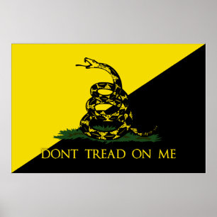 Treten Sie nicht auf mir Anarchisten-Flagge Poster