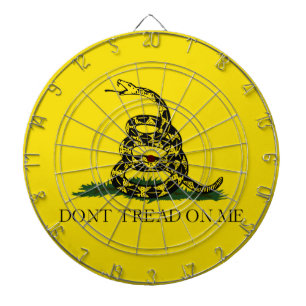 Treten Sie nicht auf mir Gadsden-amerikanische Dartscheibe