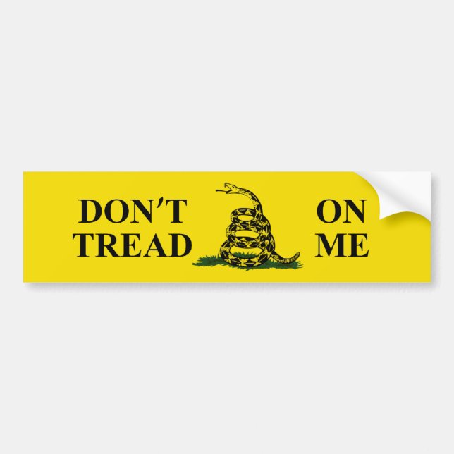 TRETEN Sie NICHT AUF MIR GADSDEN-FLAGGE Autoaufkleber (Vorne)