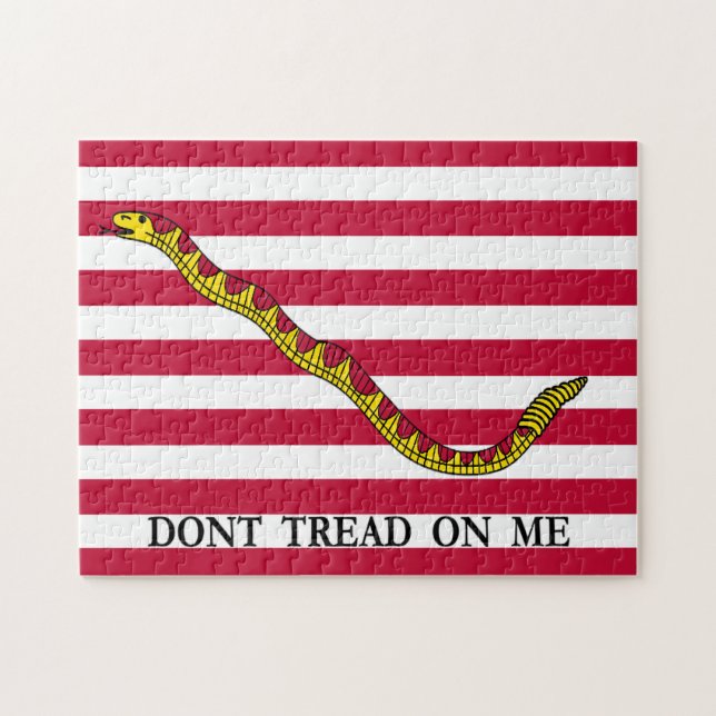 Treten Sie nicht auf mir - Marine-Jack-Flagge (Horizontal)