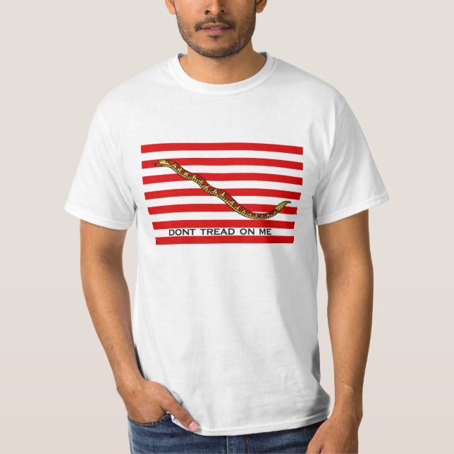 "treten Sie nicht auf mir" Marine-Jack T-Shirt (Vorderseite)