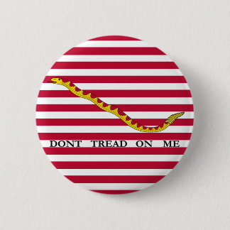 Treten Sie nicht auf mir Striped Knopf Button