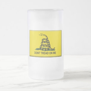 Treten Sie nicht auf mir Vereinigte Staaten Mattglas Bierglas