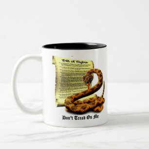 Treten Sie nicht auf mir Verfassungsurkunde Zweifarbige Tasse