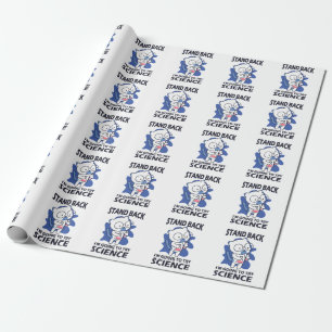 Treten Sie zurück - Liebenswerter Katzwissenschaft Geschenkpapier