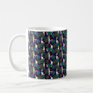 Treten Walker Coonhounds tropical Kaffeetasse