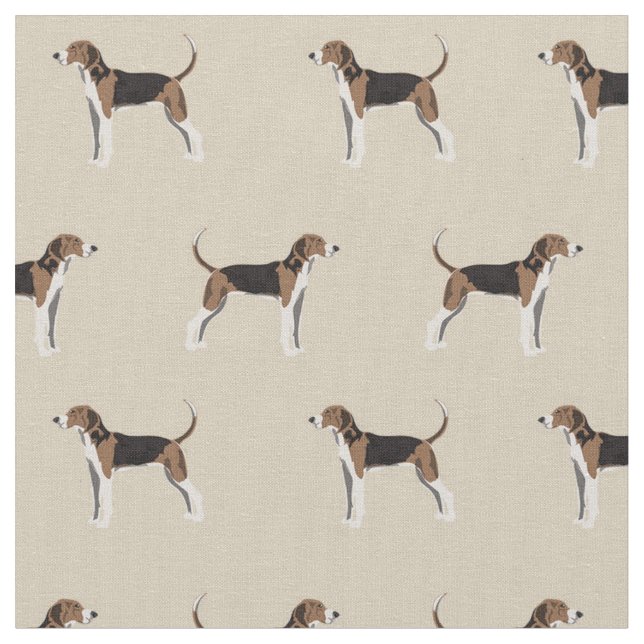 Tretender Walker Coonhound Hund bräunlich Stoff (Nahaufnahme)