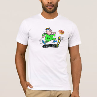 Tretmühle drücken 2 aus T-Shirt
