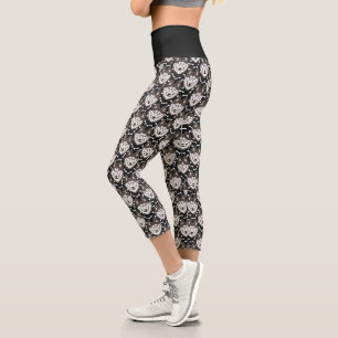 Treu Siberian Husky Arktischer Schlittenhund Haust Capri Leggings