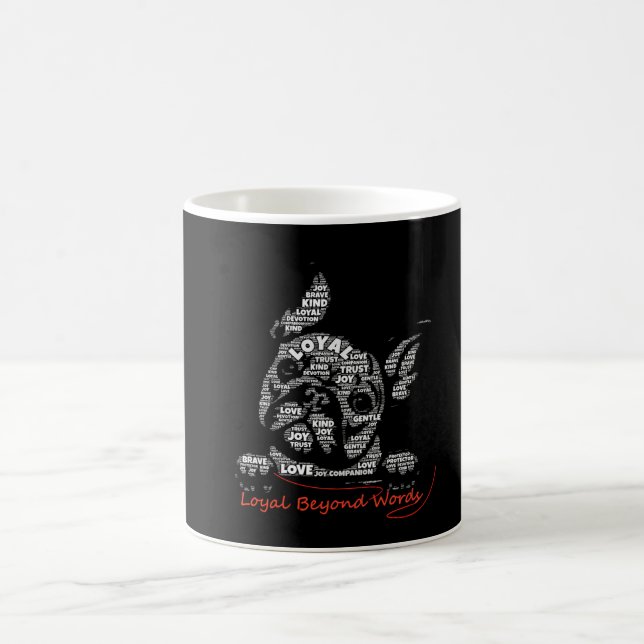 Treu über Worte hinaus Kaffeetasse (Mittel)