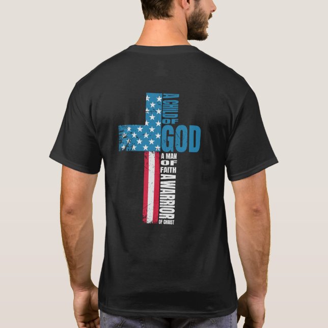 Treu und furchtlos: Krieger Gottes T-Shirt (Rückseite)