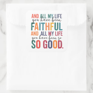 Treu und so gut   Christlich Worship Sticker