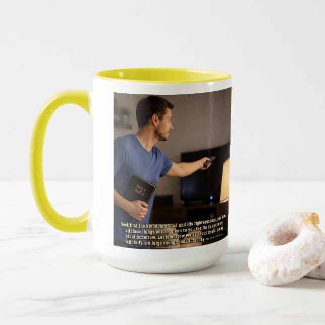 Treu zu leben genügt tasse (Mit Donut)