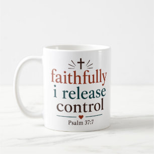 Treue, ich lasse die Kontrolle los, christliche Sc Kaffeetasse