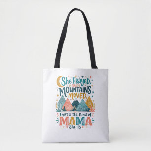 Treue Mama „Berge Bewegt“ Christliches Geschenk Tasche