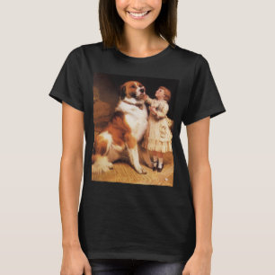 Treue von Charles Burton Barber, Saint Bernard Hun T-Shirt