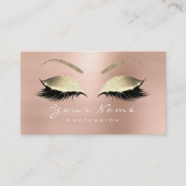 Treuekarte 10 Makeup Lashes Extension Rose Gold